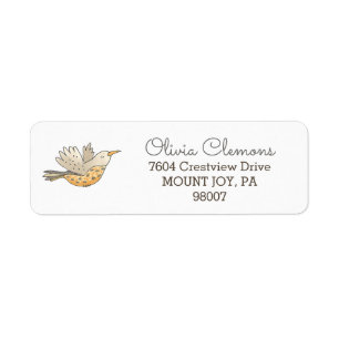 Mama Bird Return Address Label