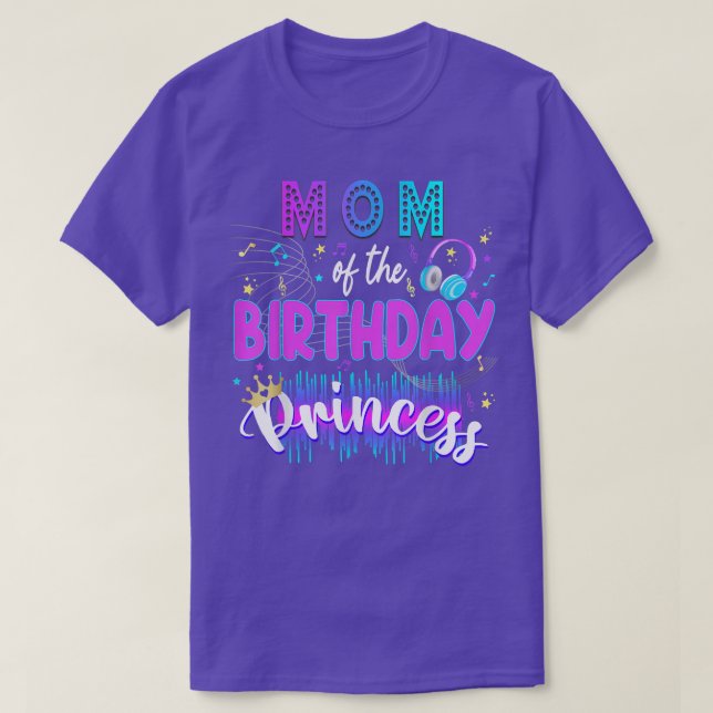 Mama Birthday Rockstar Theme Music Party Karaoke G T-Shirt (Design Front)