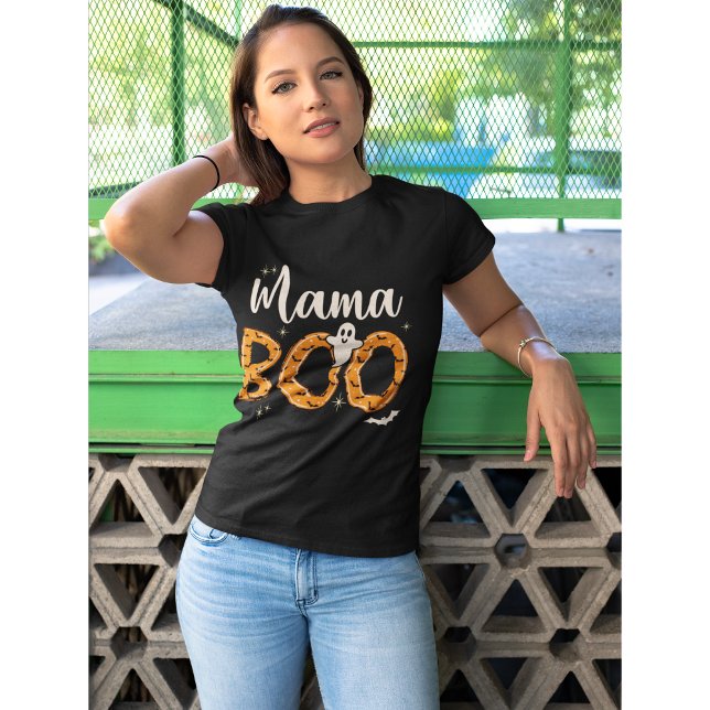 Mama Boo Halloween Naranja Lindo T-Shirt (Creator Uploaded)