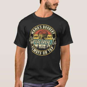 Mama Boobery Breastfeeding Brewery New Mom Brewing T-Shirt