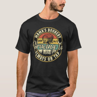 Mama Boobery Breastfeeding Brewery New Mom Brewing T-Shirt