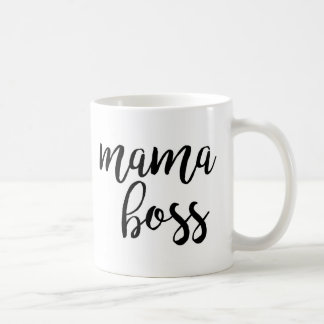 Mama Boss Typography Coffee Mug
