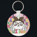 mama bunny (4), retro, vintage key ring<br><div class="desc">Durable and lightweight keychain featuring a vibrant,  high-quality print,  perfect for keys,  bags,  backpacks,  small gifts,  souvenirs,  and everyday accessories.</div>