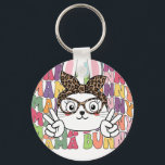 mama bunny (4), retro, vintage key ring<br><div class="desc">Durable and lightweight keychain featuring a vibrant,  high-quality print,  perfect for keys,  bags,  backpacks,  small gifts,  souvenirs,  and everyday accessories.</div>
