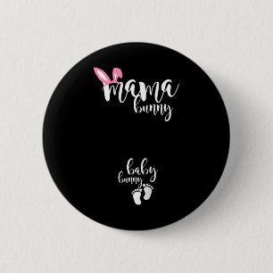 Mama Bunny Baby Easter Day Cute 6 Cm Round Badge