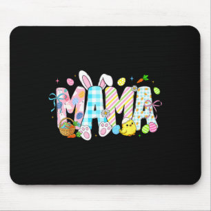 Mama bunny eggs funny for mom women mothers grandm mouse pad