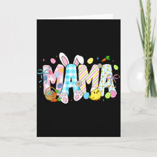 Mama bunny eggs funny for mum women mothers grandm card