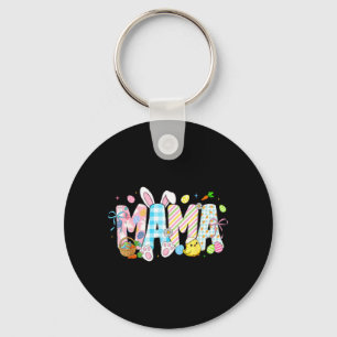 Mama Bunny Eggs Funny for Mum Women Mothers Key Ring