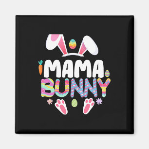 Mama Bunny Family Matching Easter Ears Bunny Women Magnet
