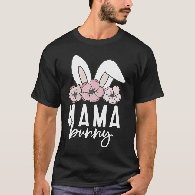 Mama Bunny  Mimi Bunny Cute Matching Mom & Daughte T-Shirt (Front)