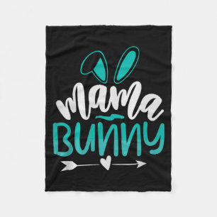 Mama Bunny Premium Tri-blend Fleece Blanket