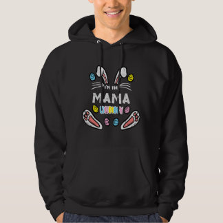 Mama Bunny Rabbit Easter Family Match Women Toddle Hoodie