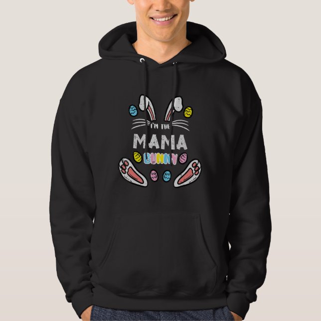 Mama Bunny Rabbit Easter Family Match Women Toddle Hoodie (Front)