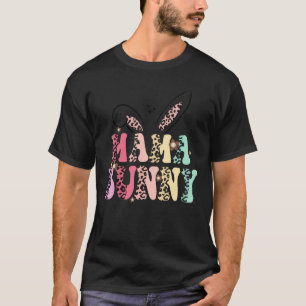 Mama Bunny, Retro Easter, Vintage Easter, Leopard T-Shirt
