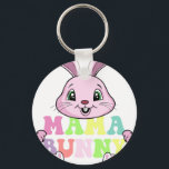 mama bunny, retro, vintage key ring<br><div class="desc">Durable and lightweight keychain featuring a vibrant,  high-quality print,  perfect for keys,  bags,  backpacks,  small gifts,  souvenirs,  and everyday accessories.</div>