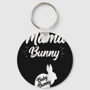 Mama Bunny Shirt Pregnant Women Expecting Announce Key Ring