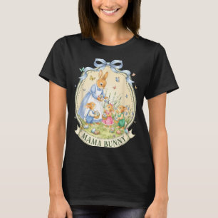 Mama Bunny Vintage for Kids Girl Women Mum Teens T-Shirt