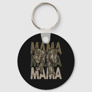 Mama Camo Coquette Bow Hunting For Mum Mama  Key Ring