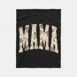 Mama camouflage mommy funny happy mother's day mom fleece blanket