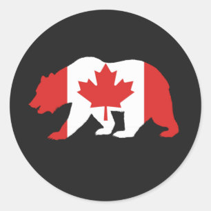 MAMA CANADA T-Shirt Classic Round Sticker