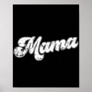 Mama Chequered Vintage Mothers Day Mum Women 1 Poster