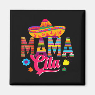 Mama cita cinco de mayo mexican sombrero family magnet