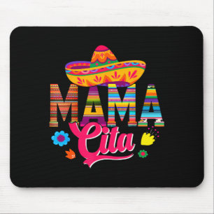 Mama cita cinco de mayo mexican sombrero family mouse pad