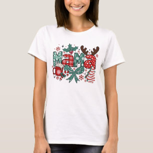 Mama Claus Christmas club in my holly jolly era T-Shirt