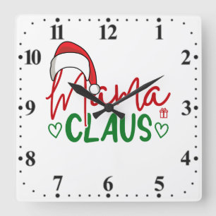 Mama Claus Christmas Design-60094 Square Wall Clock