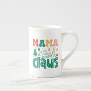 Mama Claus Christmas Design-60097 Bone China Mug