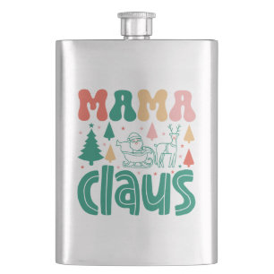 Mama Claus Christmas Design-60097 Hip Flask