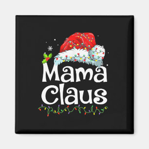 Mama Claus Christmas Pajama Family Matching Xmas L Magnet