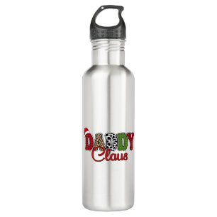 Mama Claus Christmas Plaid Text Design-50095 710 Ml Water Bottle