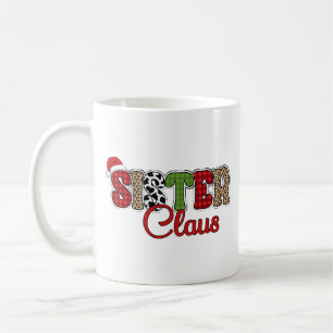 Mama Claus Plaid Design Coffee Mug