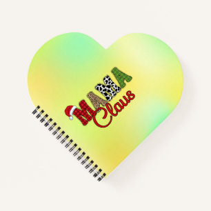 Mama Claus Plaid Pattern-60096 Notebook