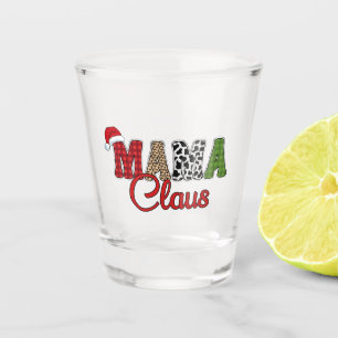Mama Claus Plaid Pattern-60096 Shot Glass