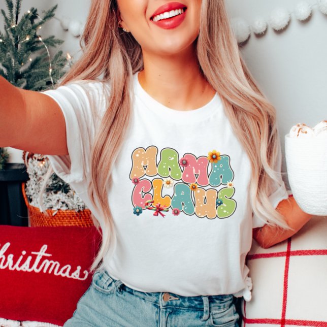 Mama Claus Retro T-Shirt (Creator Uploaded)