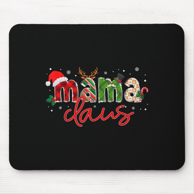 Mama Claus Santa Claus Family Matching Christmas P Mouse Pad (Front)