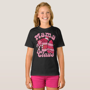 Mama Claus Santa Funny Christmas Pajama Matching  T-Shirt