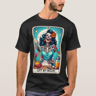 Mama Club Tarot Card Skeleton Halloween T-Shirt