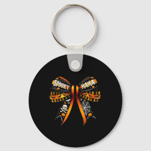 Mama Coquette Bow Pumpkin Cute Halloween Women  Key Ring