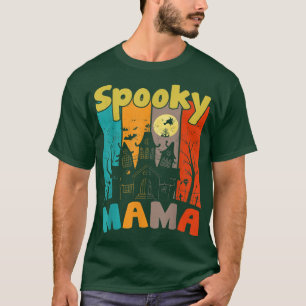 Mama Costume Halloween Spooky Mama Vintage T-Shirt