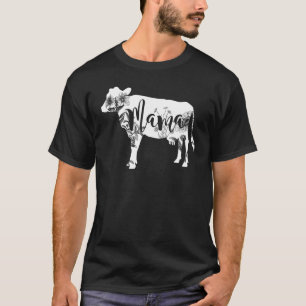 Mama Cow Calf Floral Flower Cute T-Shirt