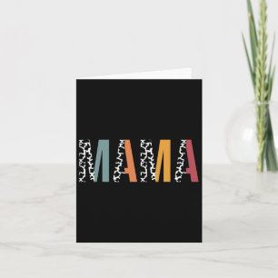 Mama Cow Print Shirt Mum Life Mummy Mother Animal Card