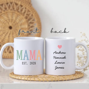 Mama Custom Colourful Mother’s Day Mum Life Coffee Mug