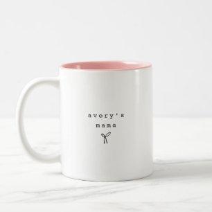 Mama Custom Kids Names Mother's Day Gift Two-Tone Coffee Mug
