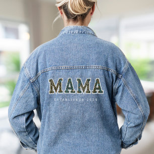 Mama customised year - trendy  denim jacket