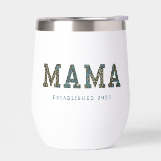 Mama customised year - trendy floral Coffee Mug