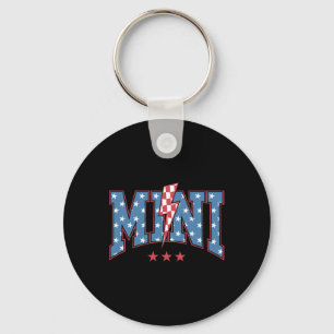 Mama Dada Mini 4th Of July American Family Matchin Key Ring