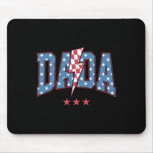 Mama Dada Mini 4th Of July American Family Matchin Mouse Pad